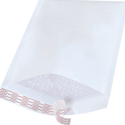 8.5x14.5 #3 White Self-Seal Tamper Evident Bubble Mailers 100/Case B856WSS - alias listing