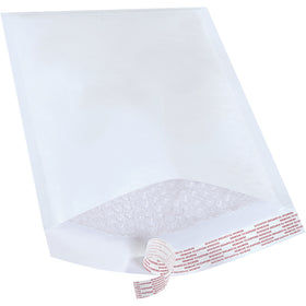 Ship fragile items with confidence using these 8.5" x 14.5" white self-seal bubble mailers. Each mailer features 3/16" bubble lining for lightweight shock protection and a secure peel-and-stick closure that's tamper-evident. Case of 100 mailers–UPS-eligible and ready to pack.