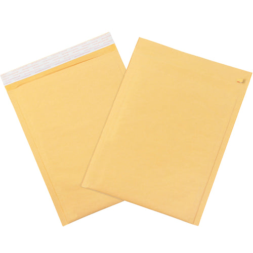 Lightweight kraft bubble mailers designed for e-commerce packers and fragile goods shippers. Features 3/16