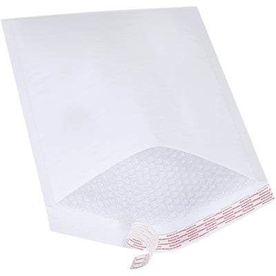 Protect fragile items cost-effectively with these #5 white self-seal bubble mailers featuring 3/16" bubble lining for shock absorption. The tamper-evident, press-and-peel adhesive closure ensures secure sealing without tape or equipment. Case of 100 mailers fits standard shipping workflows and UPS/FedEx protocols.