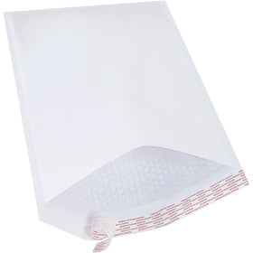 Ship fragile items with confidence using our 19" x 12.5" white self-seal bubble mailers. Each case of 50 features a 3/16" high-slip bubble lining for easy product insertion and a peel-and-stick closure that provides tamper-evident security. Professional white paper exterior ideal for e-commerce and wholesale shippers.
