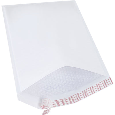 Ship fragile goods with confidence using these 19x12.5 white self-seal bubble mailers. Each case includes 25 mailers featuring 3/16" high-slip bubble lining for maximum product protection and easy insertion. Peel-and-stick closure provides tamper-evident security and professional white paper exterior.