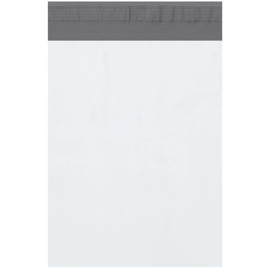 10x13 White Poly Mailers 2.5 Mil Self-Seal Tear Strip - 100 Pack