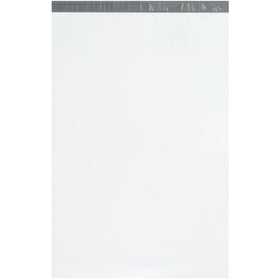 Premium 36x24" self-seal poly mailers built for high-volume e-commerce shipping. 2.5 mil white polyethylene resists punctures, moisture, and tampering while maintaining professional appearance with excellent label adhesion. Case of 100 units ready to ship.