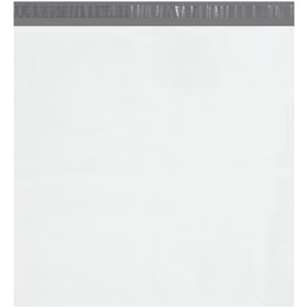Professional 24x24 white poly mailers deliver puncture and tear-resistant protection for e-commerce shipments. 2.5 mil polyethylene construction with self-seal tear strip ensures contents stay secure and dry. Case of 200 mailers ready to ship.