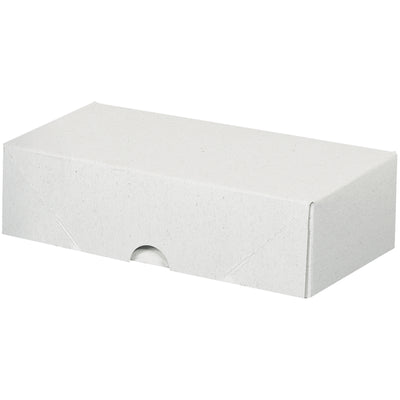 Heavy-duty 7" x 3.5" x 2" white fibreboard folding cartons designed for secure document and stationery storage. Two-piece construction snaps together instantly without adhesives or tools. Case of 200 ships flat, maximizing storage efficiency and reducing freight costs.