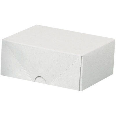 Protect business cards, stationery, and documents with these white fibreboard folding cartons featuring instant snap-out assembly. Compact 4.75" x 3.5" x 2" dimensions ship and store flat to maximize warehouse efficiency. Case of 200 units delivers durable, dust-resistant packaging at volume pricing.