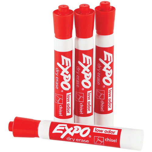 Professional-grade red dry erase markers with chisel tip design compatible with all standard dry erase boards. Case of 12 markers delivers reliable performance and cost-effective bulk pricing for warehouse, office, and industrial facilities. Stock up on essential board markers for daily operations.