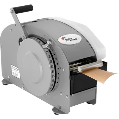 The Better Pack 333 Plus is the industry-standard manual paper gum tape dispenser trusted by packing line supervisors. Heavy-duty steel frame with heated water bottle activation delivers consistent adhesion on virtually all corrugated cores. Dispenses tape up to 30" in a single lever pull–no jams, no wasted tape, no downtime.