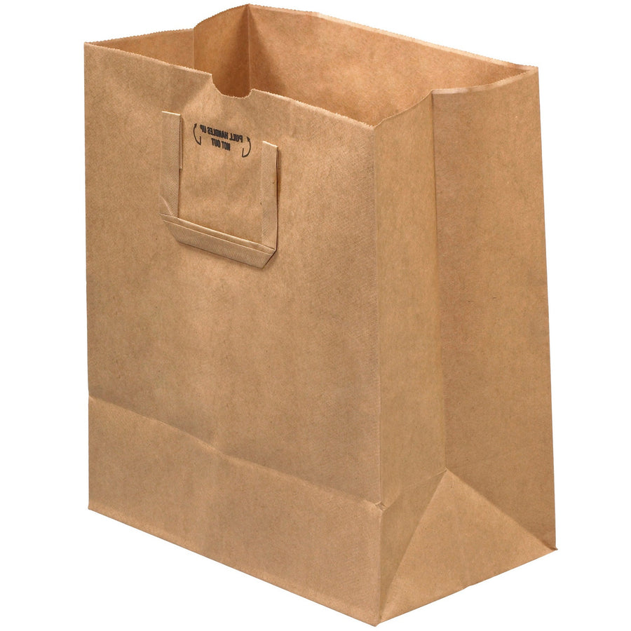 12x7x14 70 lb Kraft Paper Bags Flat Handles 300/Case BGFH101D - alias listing