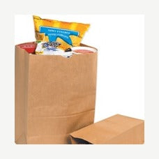 3.75x2.25x11.5 Kraft Grocery Bags 2000/Bundle