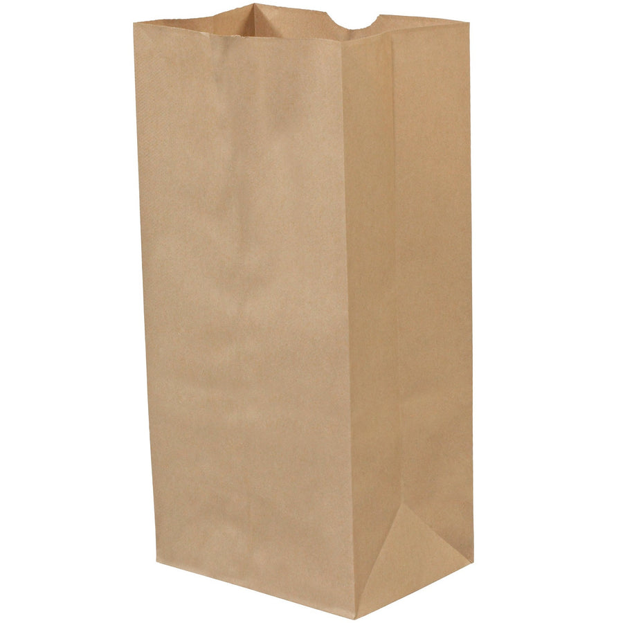 8 1/4 x 5 1/4 x 18 in Kraft Paper Gusseted Grocery Bags 500-Pack BGG109K - alias listing