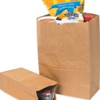 3.5x2.38x6.88 Kraft Grocery Bags 500/Case BGG113K - alias listing
