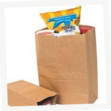 4.31x2.44x7.88 Kraft Grocery Bags 500/Case BGG114K - alias listing
