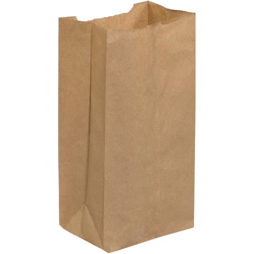 Professional-grade kraft grocery bags measuring 4 3/4