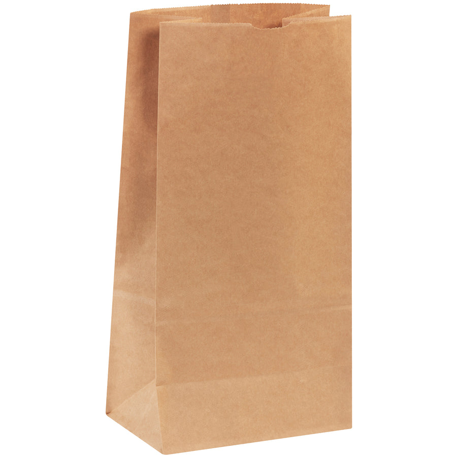 Industrial-strength kraft hardware bags designed for secure storage and shipping of loose fasteners, nails, and screws. Features expandable gusseted side walls for easy filling and reliable protection during transit. 57 lb. basis weight paper construction holds up to heavy or jagged items. Sold by the case of 400 bags.