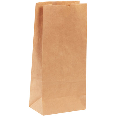 Industrial-grade kraft hardware bags designed for secure storage and shipping of nails, screws, and loose hardware. 8.25" x 5.25" x 18" dimensions with expandable gusseted sidewalls for easy filling. 57 lb. basis weight paper ensures maximum durability and puncture resistance. Sold by the case of 400 bags.