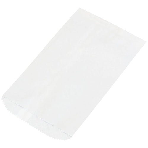 9.25x6.25 White Recycled Paper Merchandise Bags 3000/Case BGM101W - alias listing