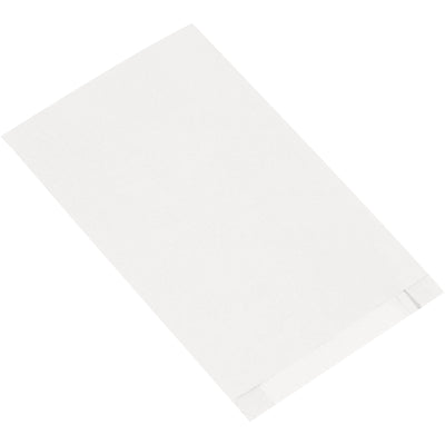 10x2x15" White Recycled Paper Gusseted Merchandise Bags - 1000/Case