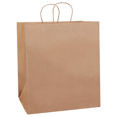 14x10x16 60 lb Kraft Heavy-Duty Paper Shopping Bags 200/Case BGS107K - alias listing
