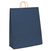 16x6x19.25 Navy Tinted Shopping Bags