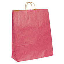 16x6x19.25 Pink Tinted Shopping Bags