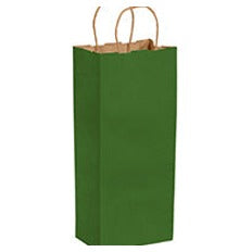 5.5x3.25x13 Green Tinted Shopping Bags BGS115G - alias listing