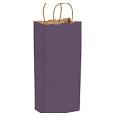 5.5x3.25x13 Purple Tinted Shopping Bags BGS115PU - alias listing