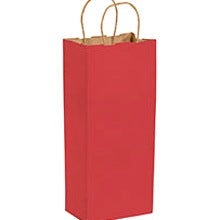 5.5x3.25x13 Red Tinted Shopping Bags BGS115R - alias listing