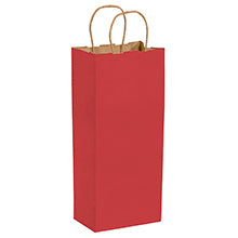 5.5x3.25x13 Red Tinted Shopping Bags
