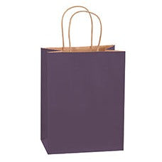 8x4.5x10.25 Purple Tinted Shopping Bags BGS116PU - alias listing