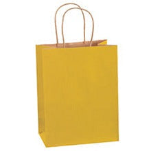 8x4.5x10.25 Yellow Tinted Shopping Bags BGS116Y - alias listing