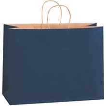 16x6x12 Navy Tinted Shopping Bags BGS118N - alias listing