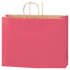 16x6x12 Pink Tinted Shopping Bags BGS118PI - alias listing