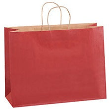 16x6x12 Red Tinted Shopping Bags BGS118R - alias listing