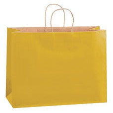 16x6x12 Yellow Tinted Shopping Bags BGS118Y - alias listing