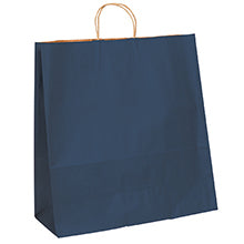 18x7x18.75 Navy Tinted Shopping Bags
