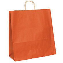18x7x18.75 Orange Tinted Shopping Bags
