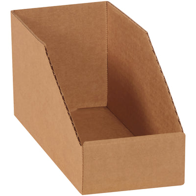 Industrial-grade ECT-32 kraft corrugated bin boxes designed for fast parts organization and shelf storage. One-piece construction with no assembly tools needed–fold, done. Sold in bundles of 50 to maximize your packaging efficiency and cost savings.