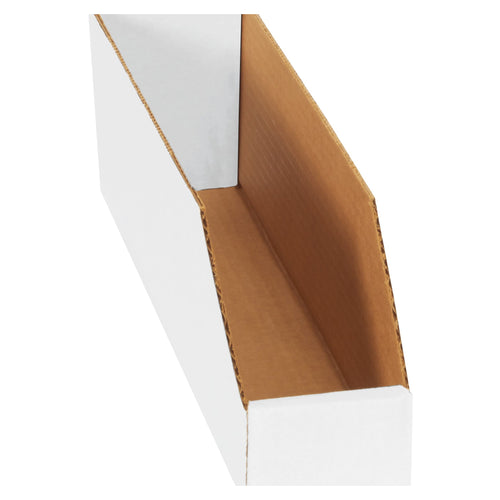 18x3x4.5 White Corrugated Bin Boxes 25-Pack BINBWZ318