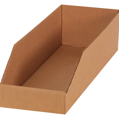 6 x 18 x 4 1/2 in ECT-32 Kraft Corrugated Bin Boxes 50-Pack BINBWZ618K