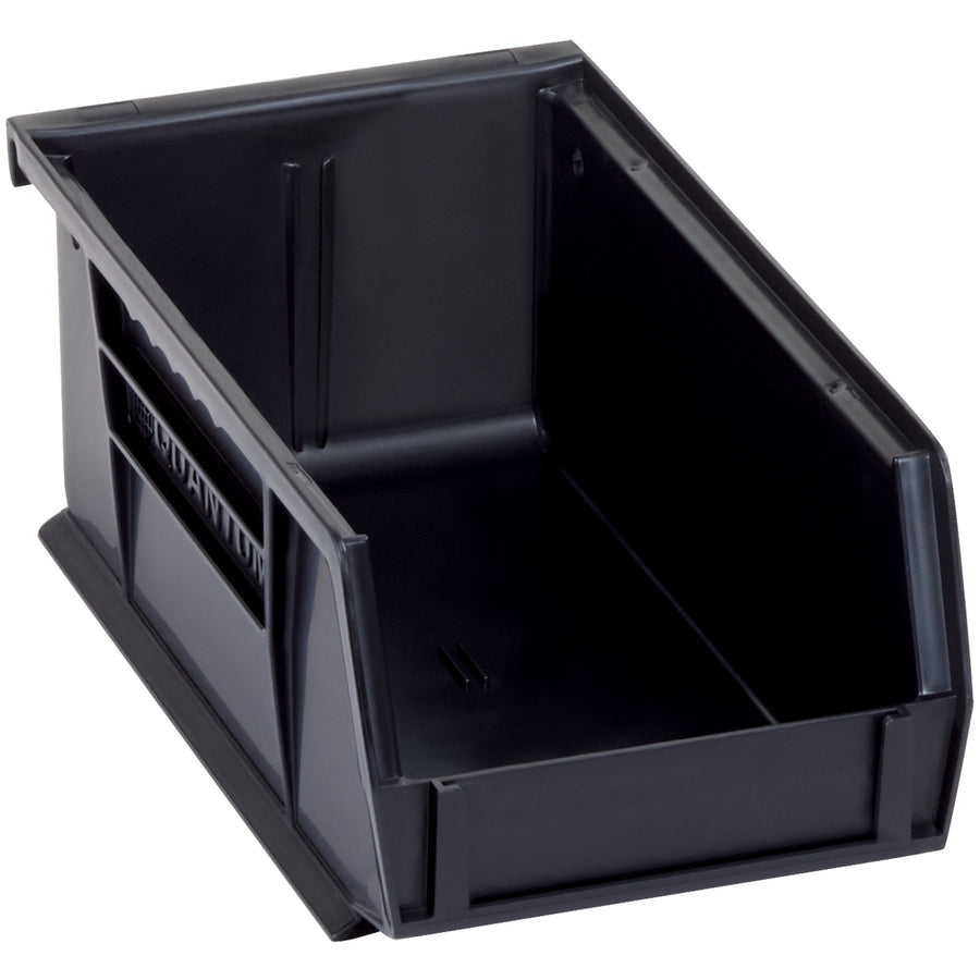 Protect sensitive electronic components with permanently conductive plastic storage bins that meet military ESD specifications. Carbon-filled polypropylene construction withstands repeated washing and industrial handling. Reinforced side walls and wide ledges enable secure high-stacking for efficient warehouse organization.