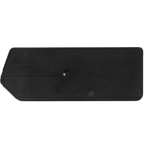 Maximize bin storage capacity with these durable black plastic dividers. Measuring 6 5/8