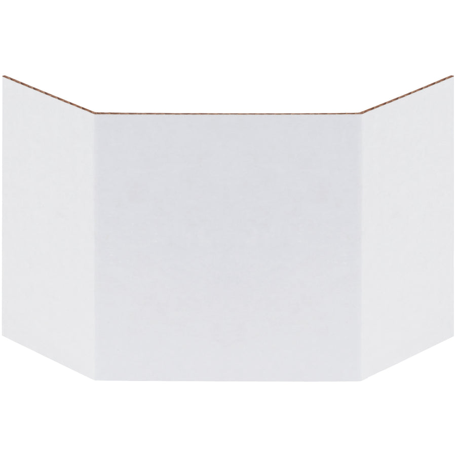 Divide and conquer warehouse storage with our 4" ECT-32-B corrugated bin dividers. These white dividers feature fold-back side flaps that seat flush into storage containers, letting you compartmentalize bins for better organization and faster picking. Bundle of 100 dividers per pack.