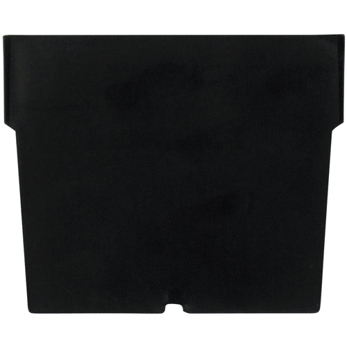 Maximize your storage bin efficiency with these durable black plastic shelf bin dividers measuring 2 7/8