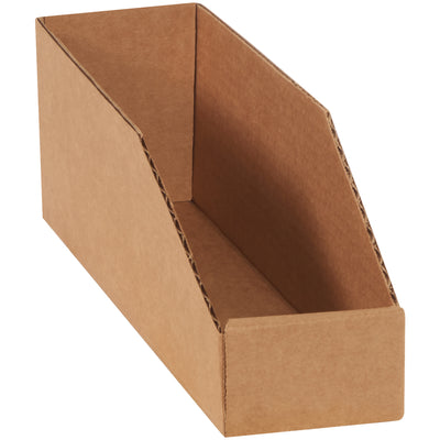 Industrial-grade kraft corrugated bins sized 12x3x4.5" deliver reliable parts storage with zero assembly required. One-piece fold design uses no tape or staples–just fold and use. Bundle of 50 boxes provides cost-efficient organization for warehouses, workshops, and manufacturing floors.