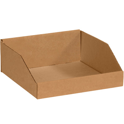 Organize and store parts efficiently with these 12x12x4.5" kraft corrugated bin boxes. One-piece construction requires zero assembly–just fold and use. Durable ECT-32 corrugated material withstands warehouse and shelf storage conditions. Sold as a 50-pack bundle for maximum cost savings.