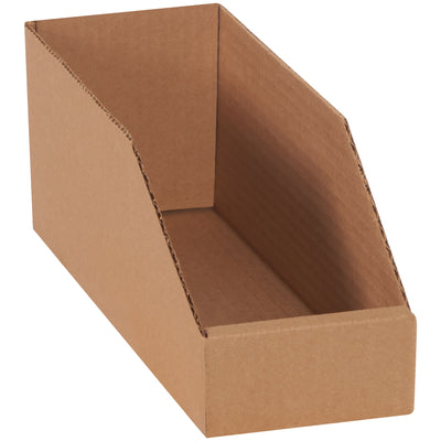 Industrial-grade kraft corrugated bin boxes designed for fast, tool-free assembly without tape or staples. Each box measures 12" x 4" x 4.5" and features durable ECT-32 construction. Buy by the 50-pack bundle and cut your parts storage costs while keeping shelves organized and inventory concealed.