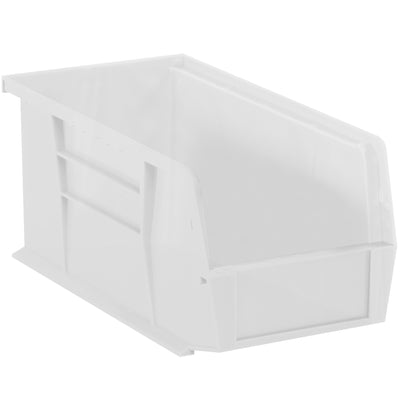 Store and organize small parts efficiently with these clear plastic stack & hang bin boxes. Each case includes 12 durable bins featuring a flat front panel for easy labeling, stackable design to maximize shelf space, and hang capabilities for flexible storage solutions. Perfect for manufacturing, medical supply, and parts organization needs.