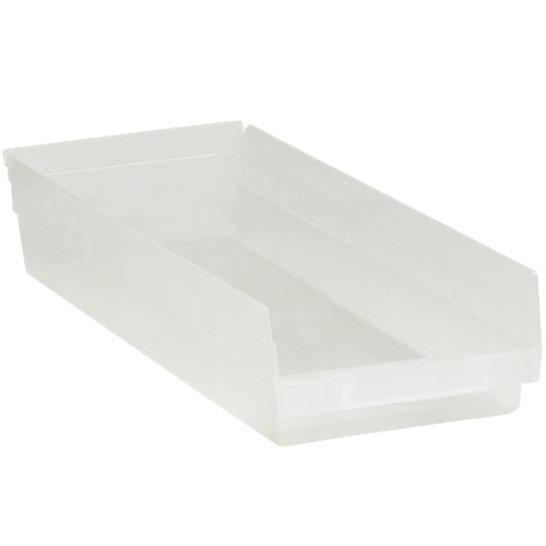 Clear plastic shelf bin boxes (23 5/8